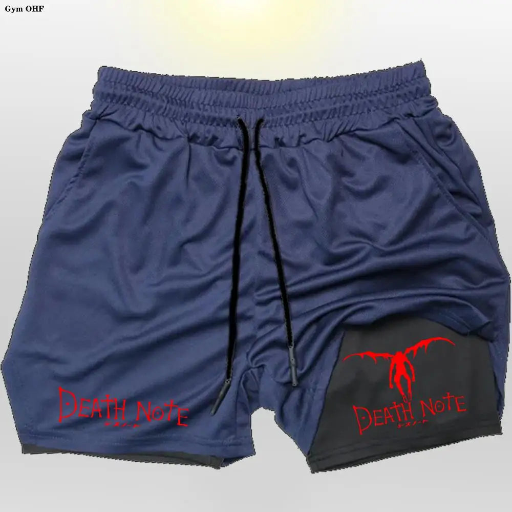 Death Note Gym Shorts: Dominate Your Workout with Dark Precision!