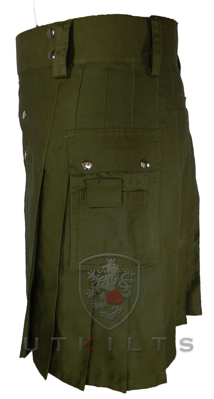 Utility Kilt – GlenTorin, Olive Green