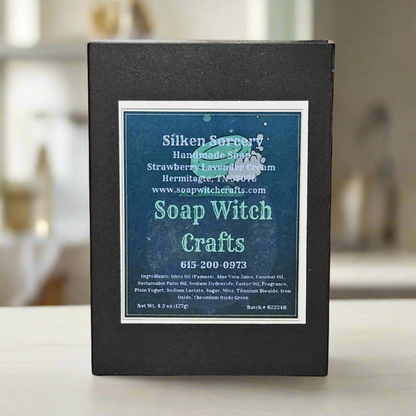 Silken Sorcery Aloe Vera Bar Soap - Strawberry Lavender Cream
