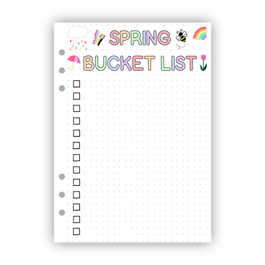 Spring Bucket List