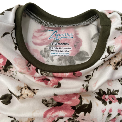 Spring Floral Zip Romper
