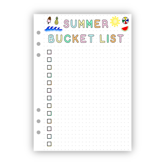 Summer Bucket List