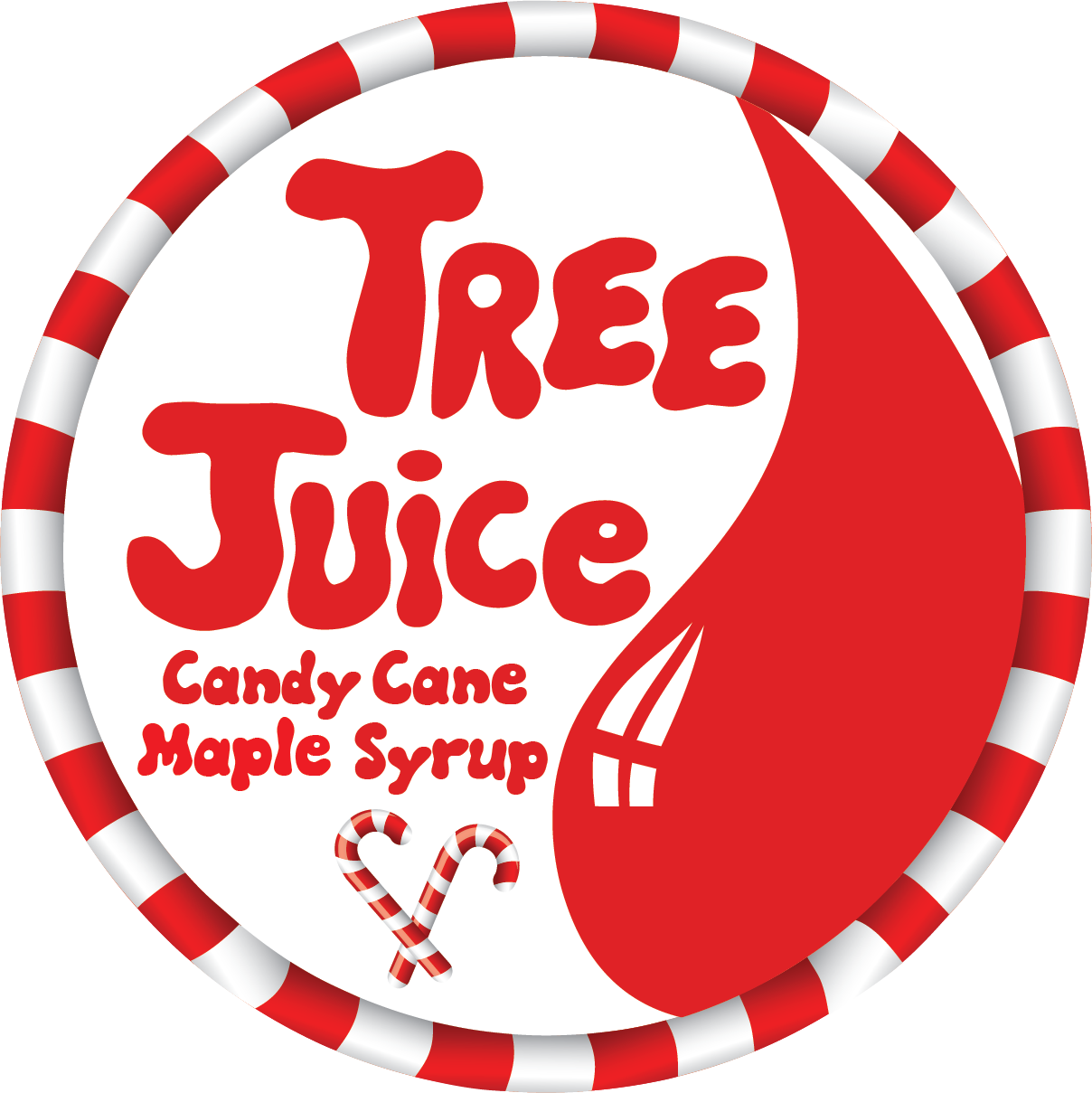 Candy Cane Maple Syrup