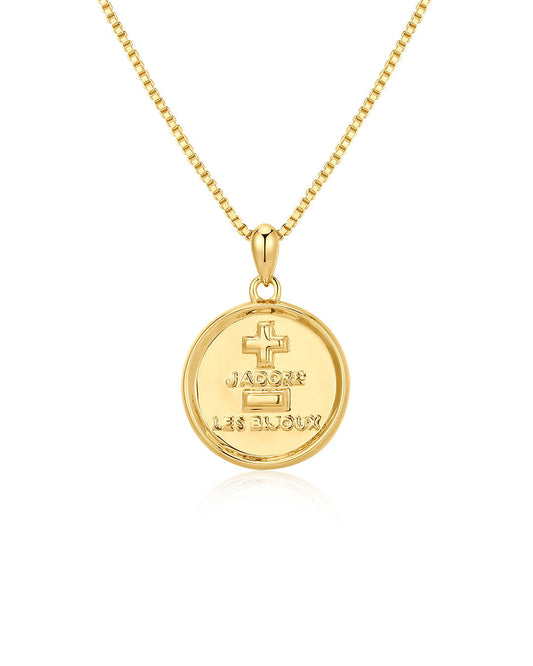 The 'I Love Jewelry' Coin Necklace