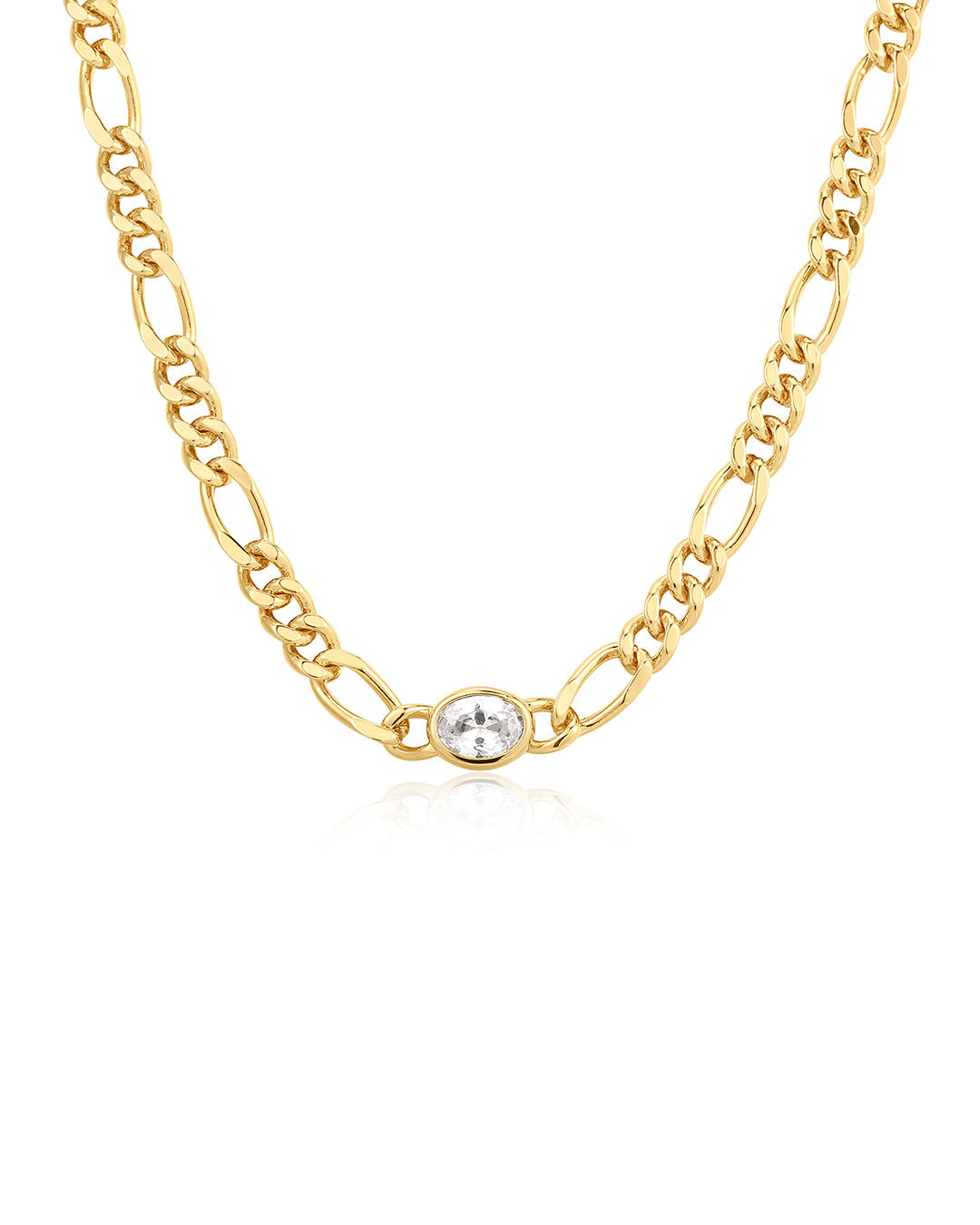 The Oval Bezel Chain Necklace
