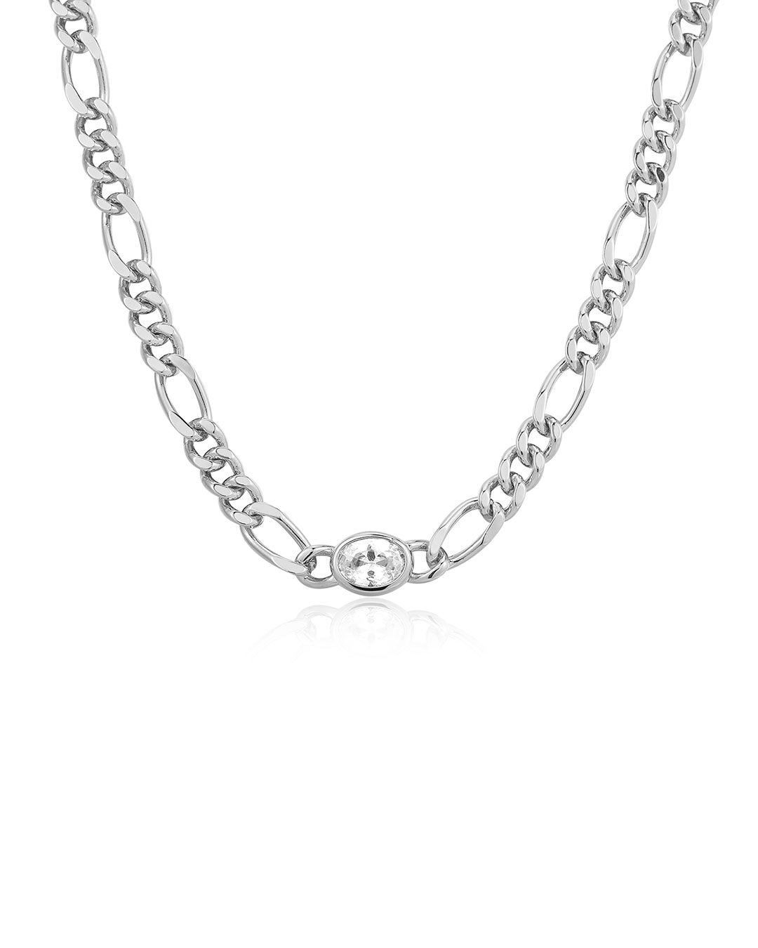 The Oval Bezel Chain Necklace