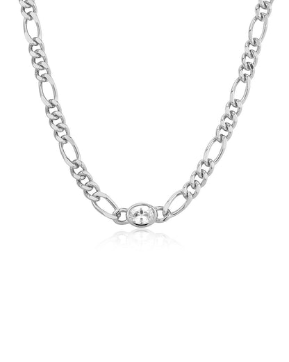 The Oval Bezel Chain Necklace