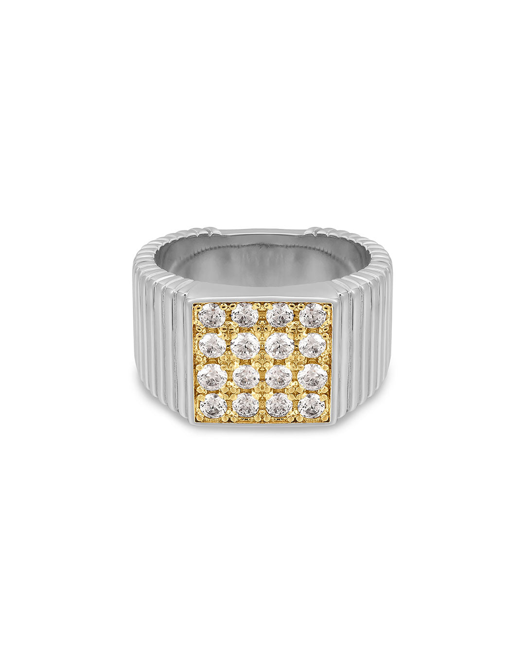 The Pave Square Signet Ring