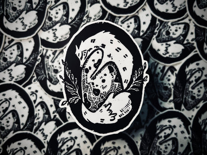 The Fox and the Egg Sticker