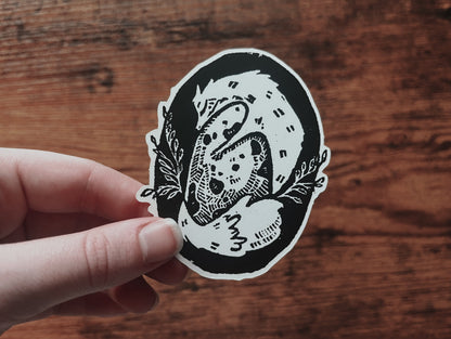 The Fox and the Egg Sticker