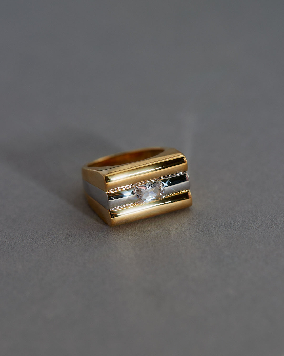 Tricolore Ring- Clear