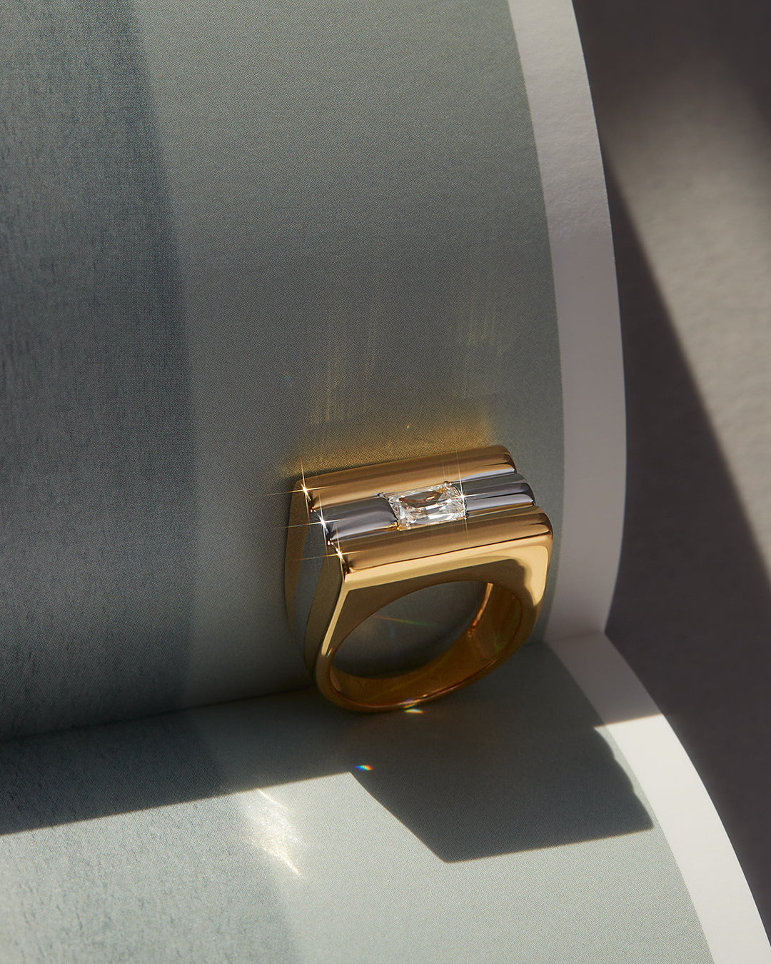 Tricolore Ring- Clear