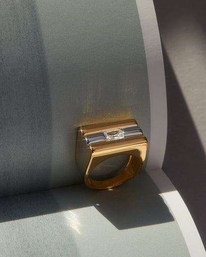 Tricolore Ring- Clear