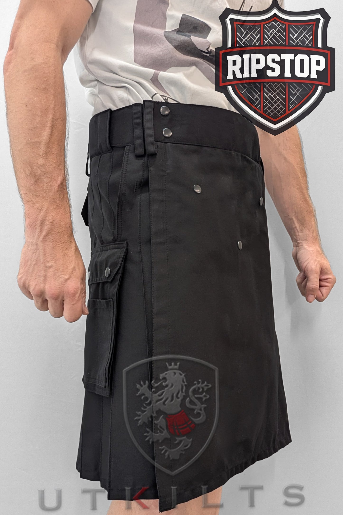 Utility Kilt – Ultimate Ripstop, Black