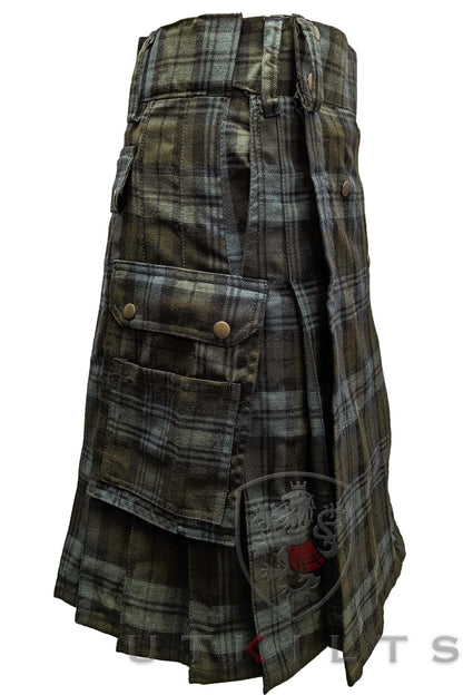 Utility Kilt – Ultimate, Black Watch Weathered