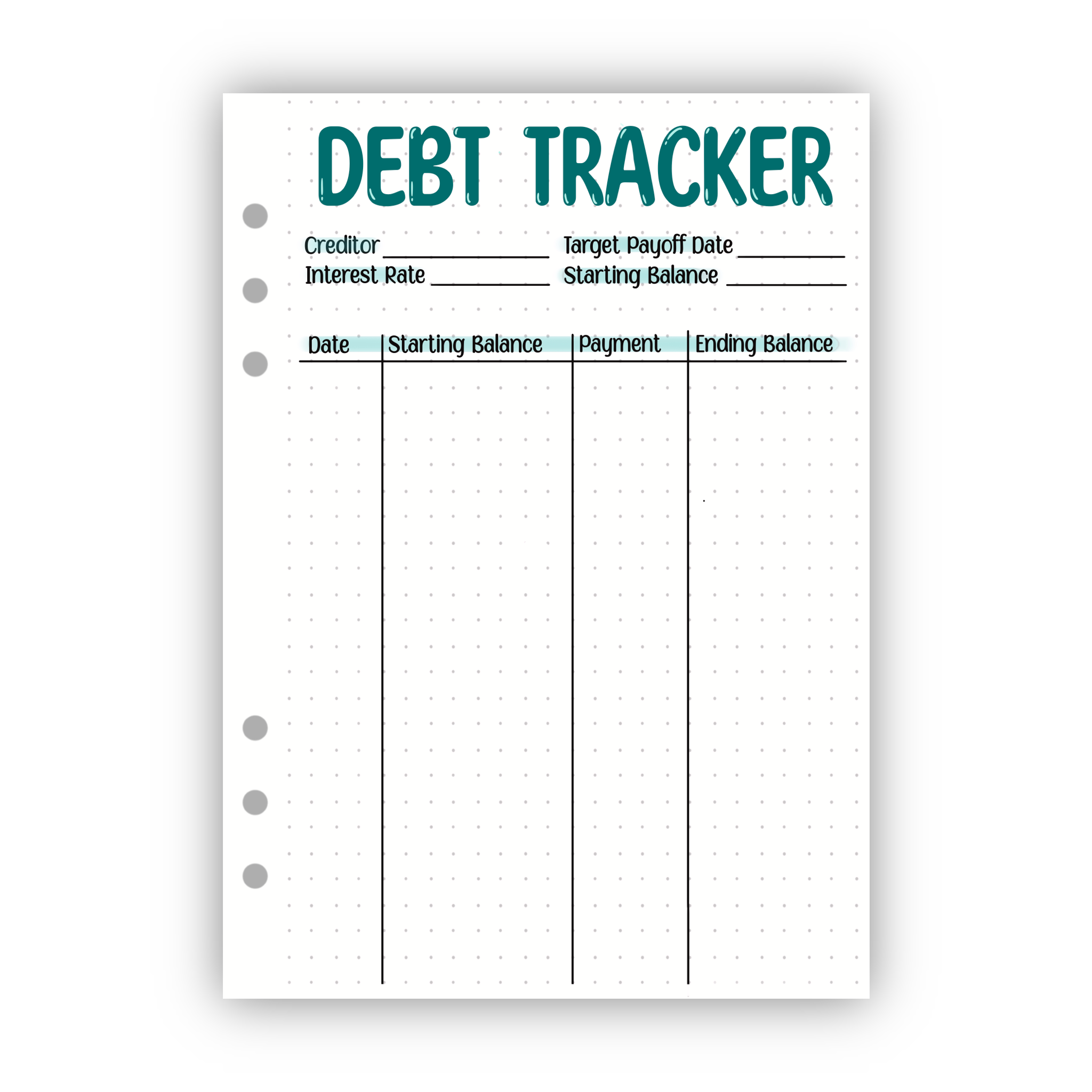 Debt Tracker