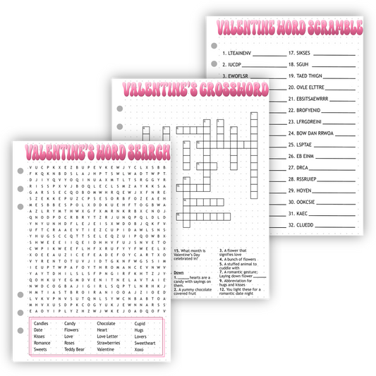 Valentine's Activity Pages