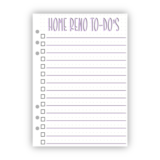 Home Reno To-Do's