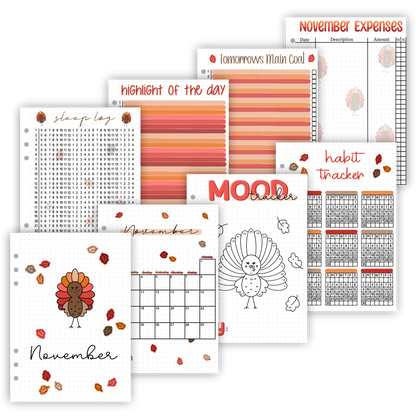 2025 Monthly Holiday Page Sets