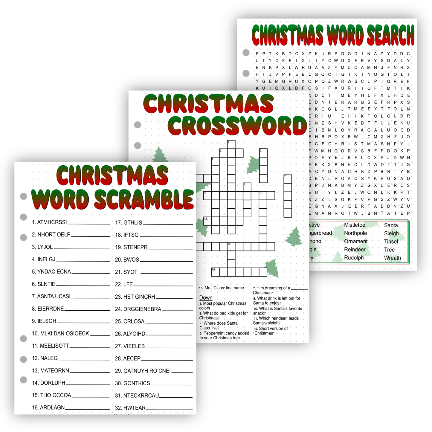 Christmas Activity Pages