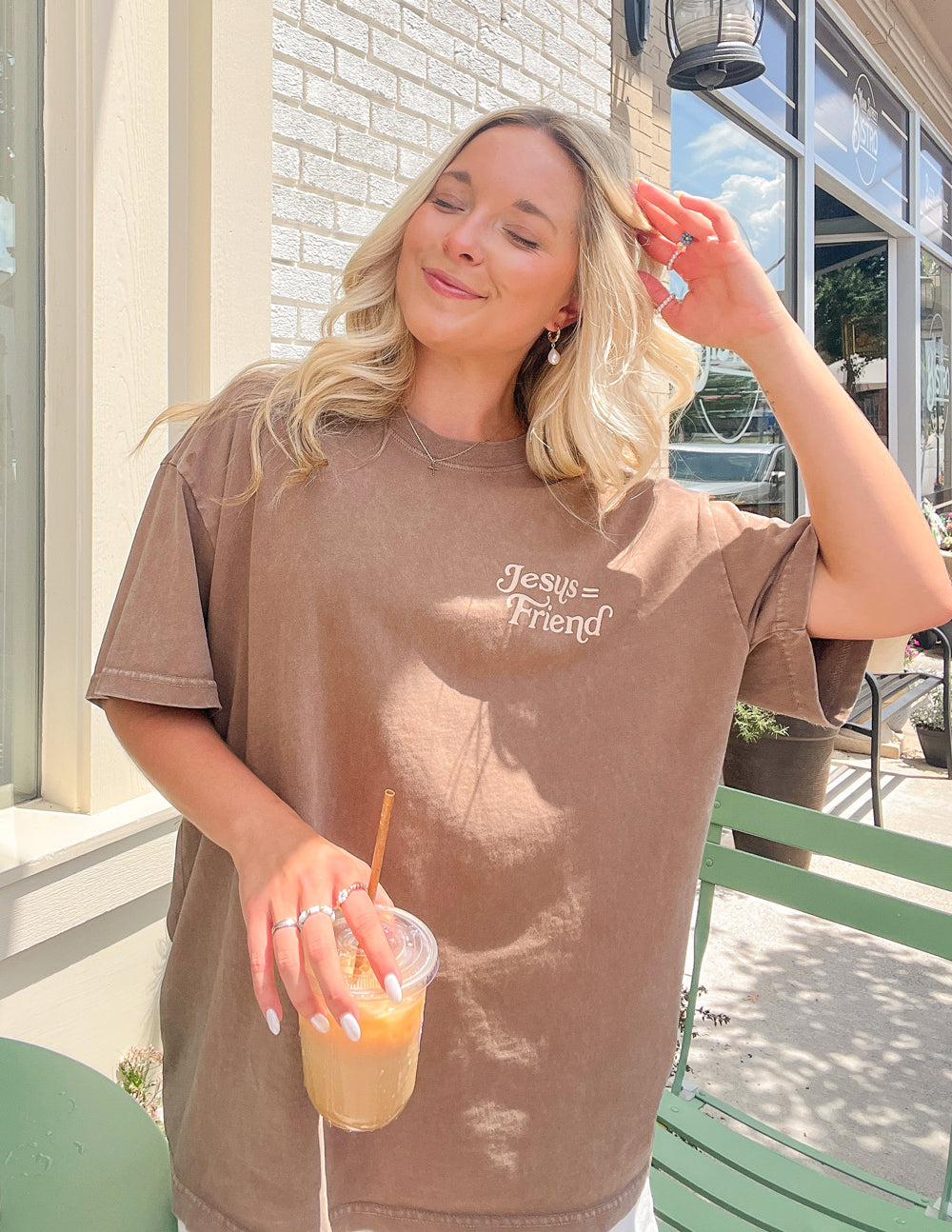 What a Friend in Jesus Brown Unisex Tee