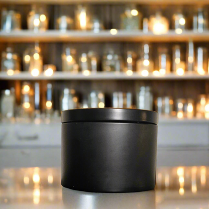 Whimsy Spellfire Sleek Soy Tin Candle - Amber Luxury