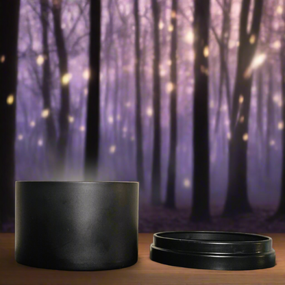 Whimsy Spellfire Sleek Soy Tin Candle - Amber Luxury