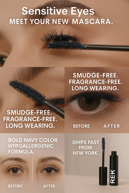 Navy Sensitive Mascara | REK Cosmetics