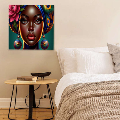 African Queen Series #10, African American Art Work, Africa, Wall Art, Home Decor