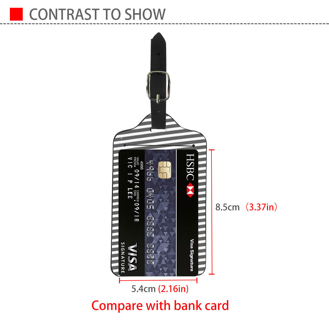 Custom Luggage Tags Boarding Card Fashion Travel Suitcases Tags