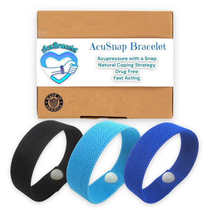 Rubber Band Snap Bracelet – Mindfulness and Stress Relief – 1/3 Pack