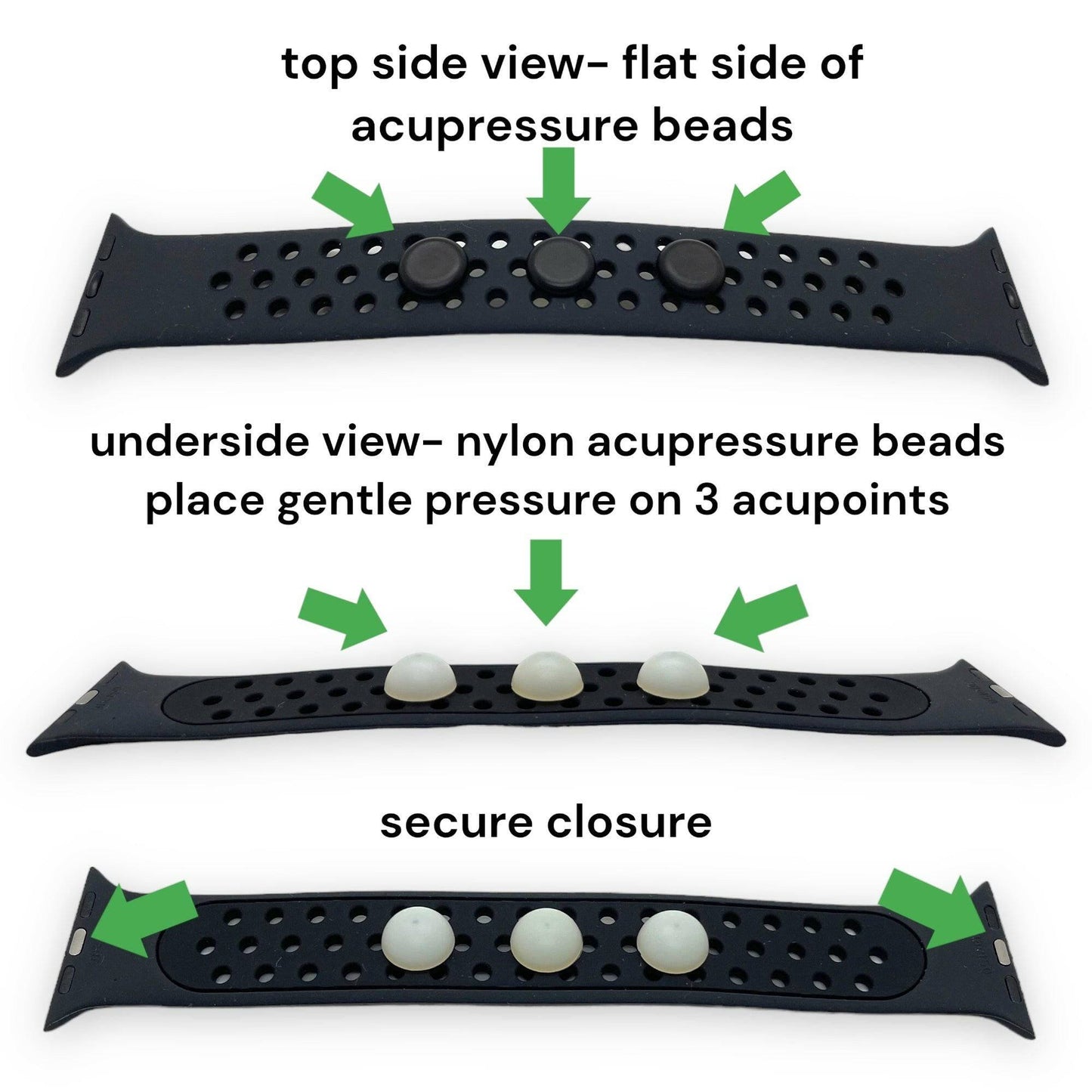 Motion Sickness Watch Band - Travel Nausea Relief - Apple Watch Compatible