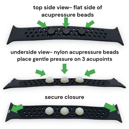 Motion Sickness Watch Band - Travel Nausea Relief - Apple Watch Compatible