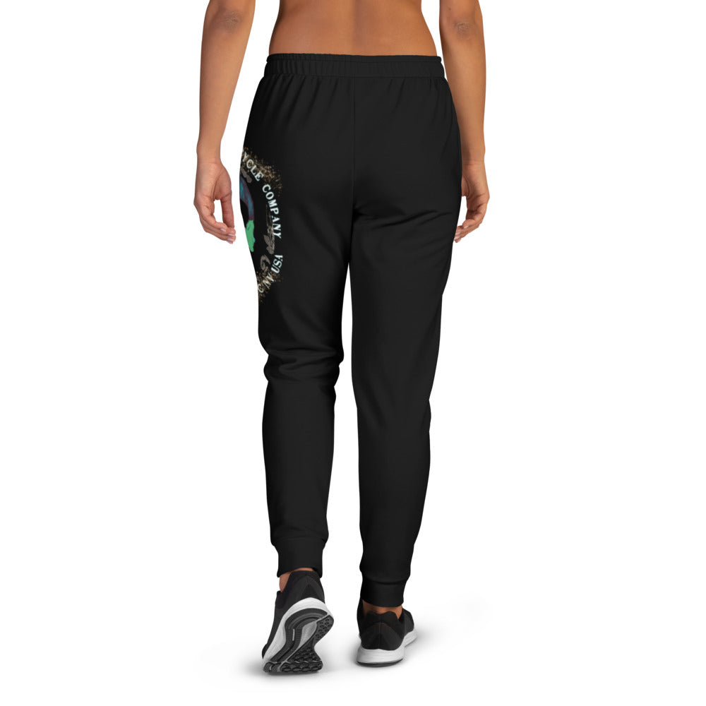 Green Flower Skull - Women's Joggers