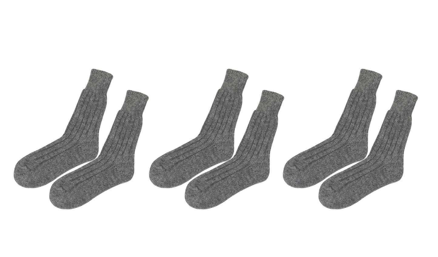 tittimitti® Alpaca-Wool Blend Men's Socks. 3 Pairs. Made in Italy.