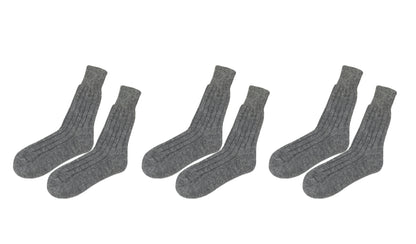 tittimitti® Alpaca-Wool Blend Men's Socks. 3 Pairs. Made in Italy.