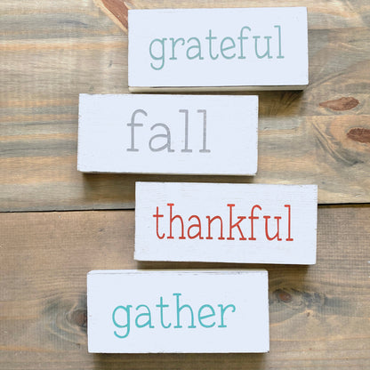 Custom Fall Word Sign