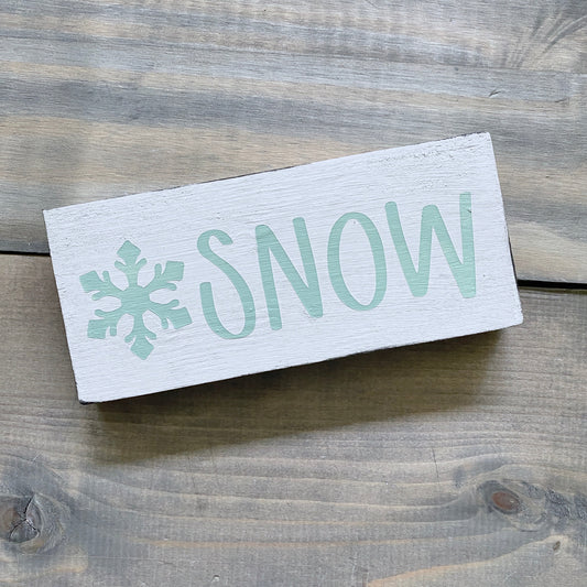 Snow with Snowflake Sign