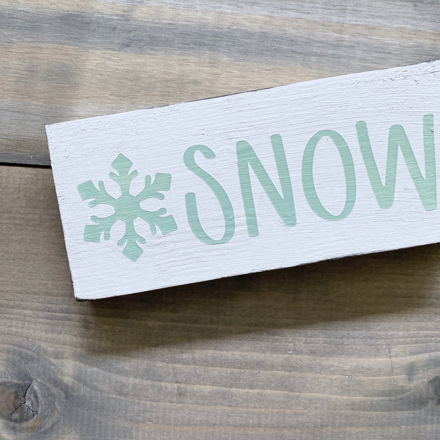 Snow with Snowflake Sign
