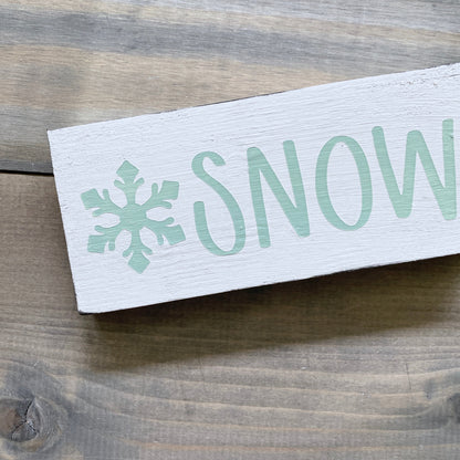 Snow with Snowflake Sign