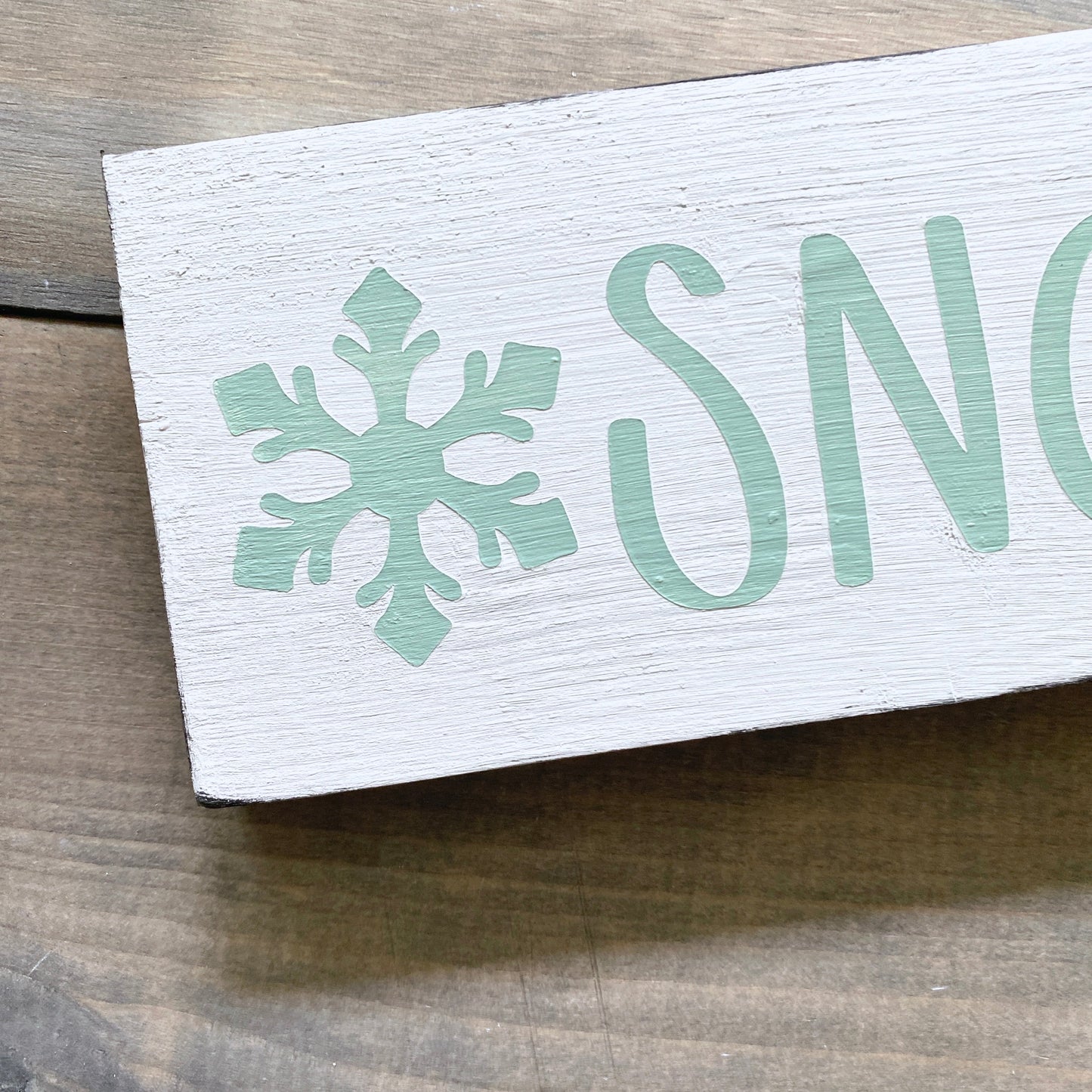Snow with Snowflake Sign