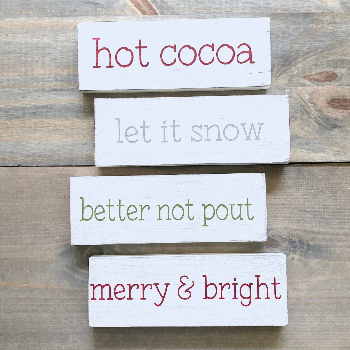 Custom Christmas Quote Sign