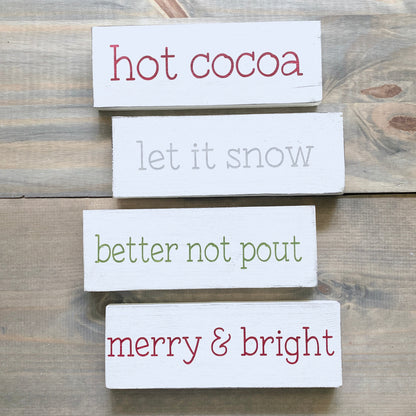 Custom Christmas Quote Sign