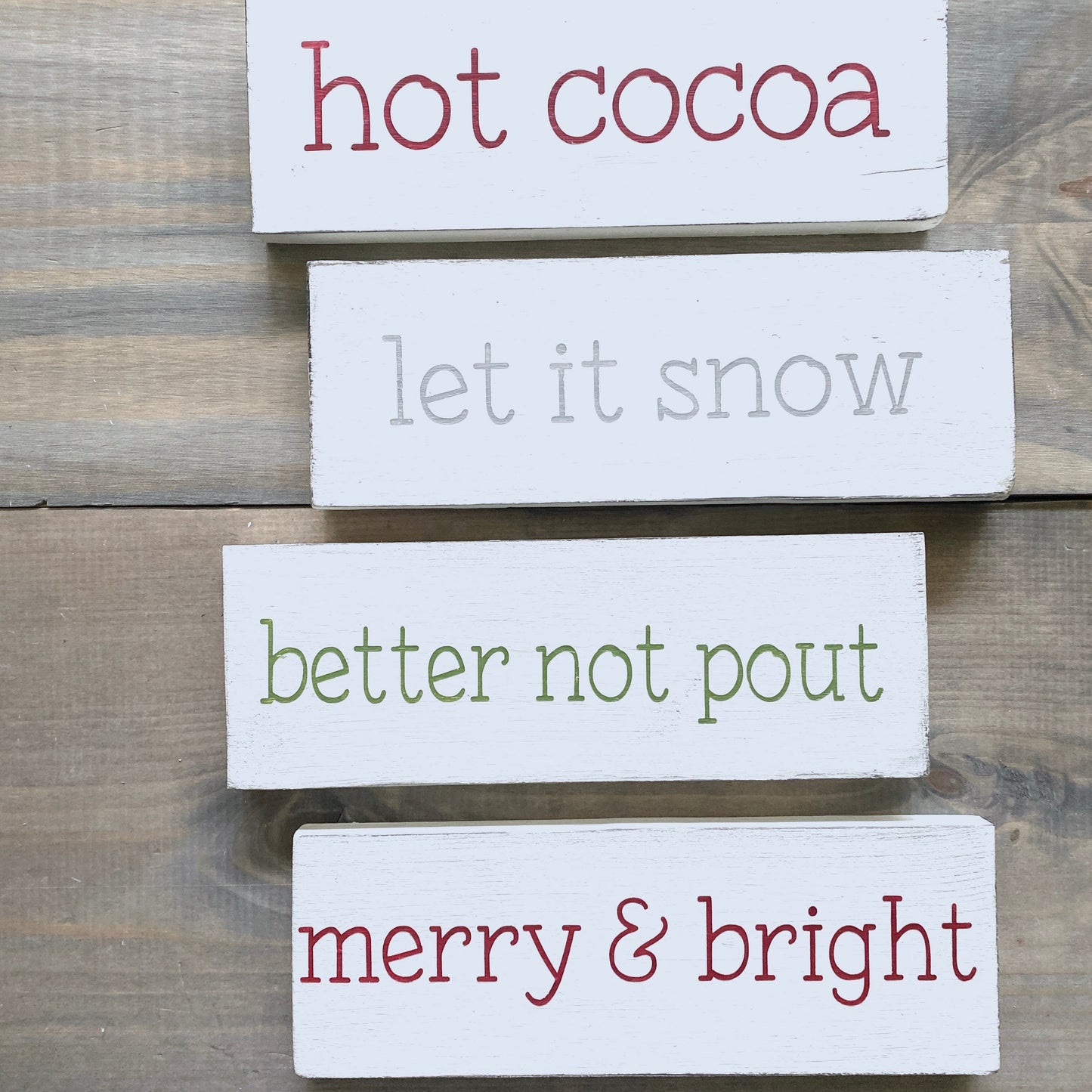 Custom Christmas Quote Sign