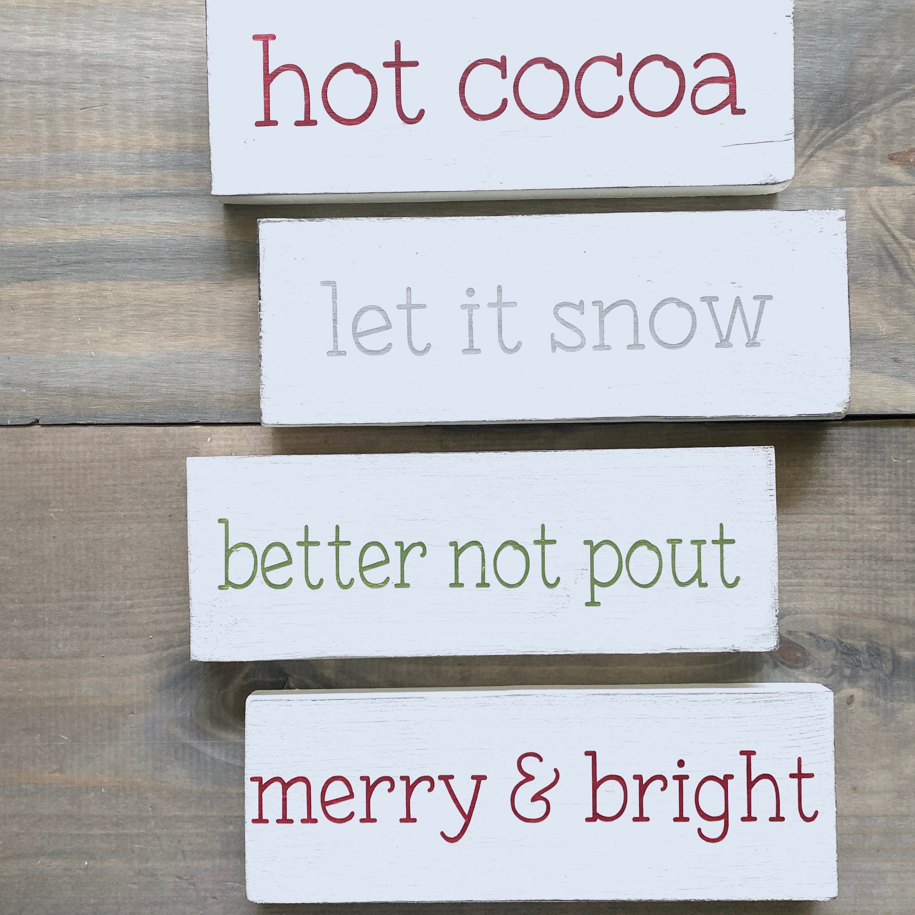 Custom Christmas Quote Sign