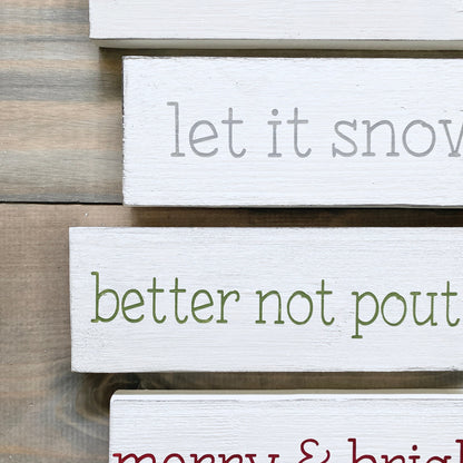 Custom Christmas Quote Sign