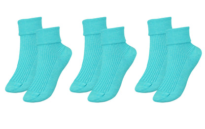 tittimitti®100% Organic Combed Cotton Luxury Women's Socks 3-Pack. Made in Italy.