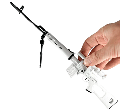 Goat Guns 1/3 Scale Diecast Arctic Kit Special White Edition SVD Sniper, M1 Garand, FN SCAR Combo