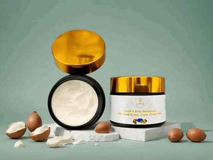 🌿 Facial & Body Moisturizer with Shea Butter & Nila – Gentle, Hypoallergenic Care