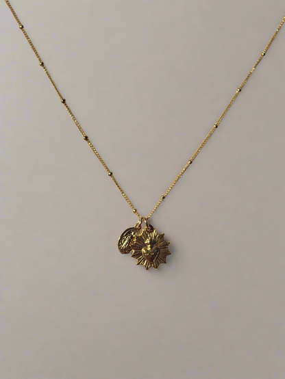 The Little Sacred Heart® and Miraculous Medal Necklace